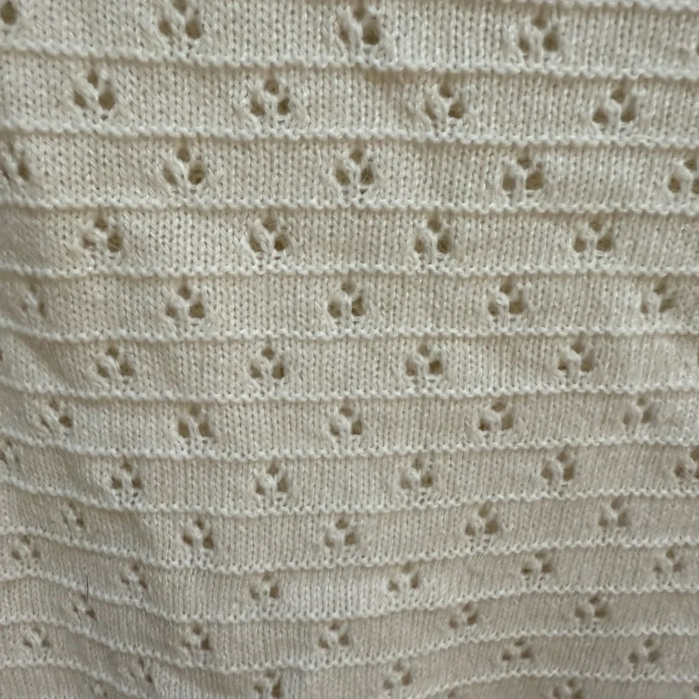J. Crew Ivory Patterned Women's Sweater